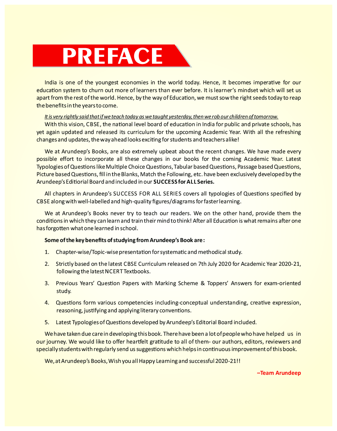 Arundeep's CBSE Success For Social Science Class 10 (Reduced Syllabus) - Page 3