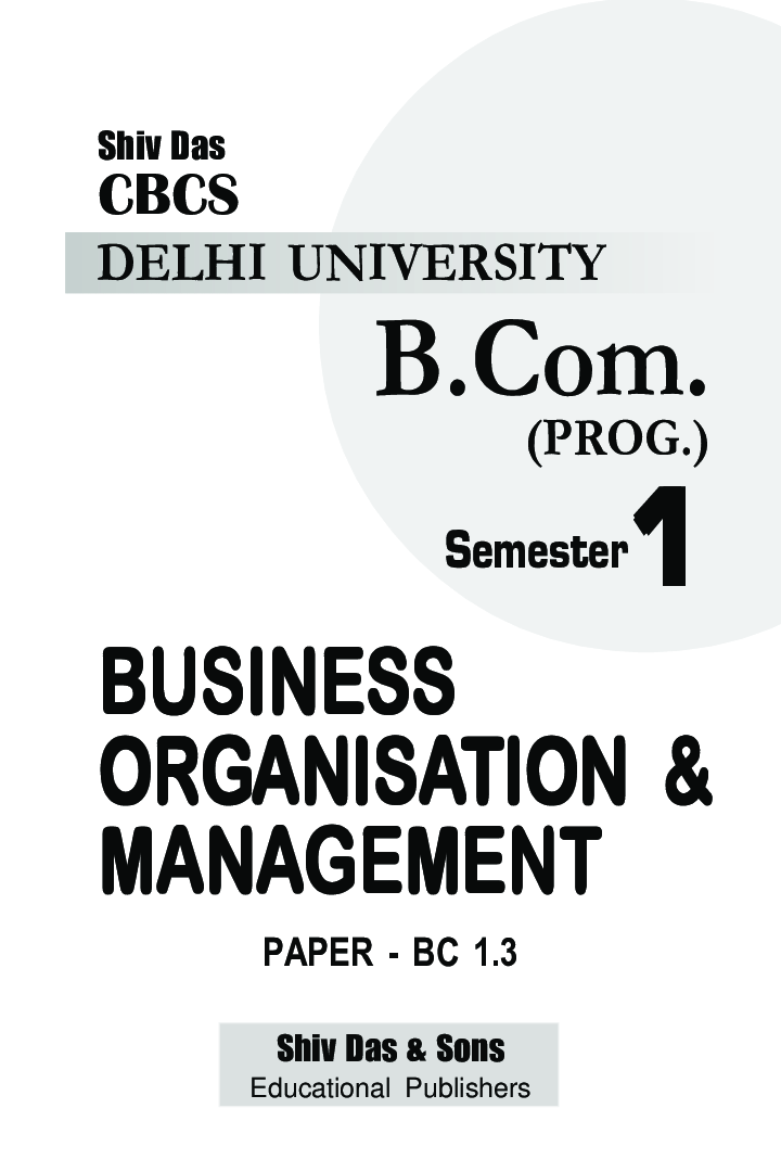 Business Organisation & Management For B.Com Prog Semester 1 For Delhi University - Page 2