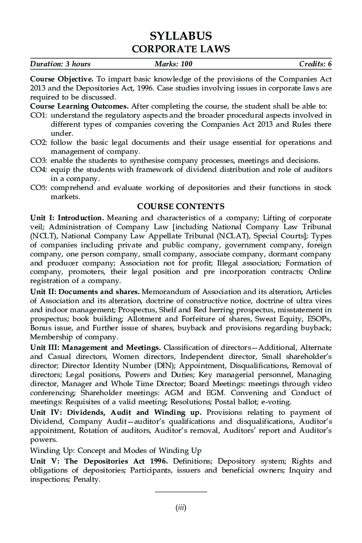 Corporate Laws For B.Com Hons Semester 2 For Delhi University - Page 4