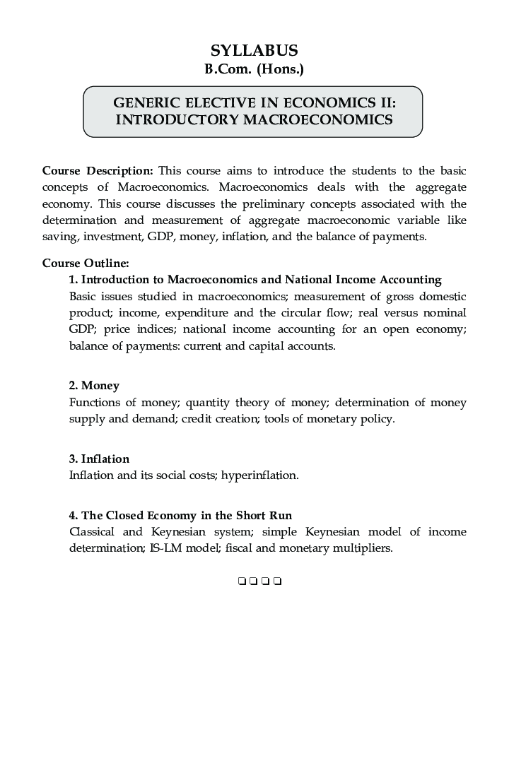 Introductory Macroeconomics For B.Com Hons Semester 2 For Delhi University - Page 5