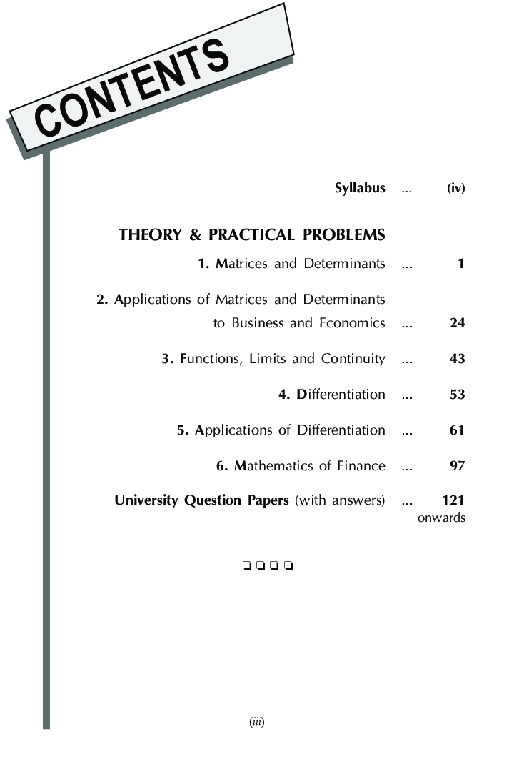Business Mathematics For B.Com Prog Semester 2 For Delhi University - Page 4