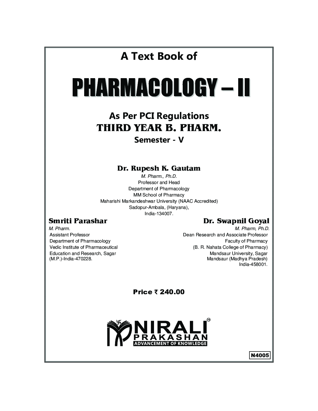 Pharmacology – II - Page 2
