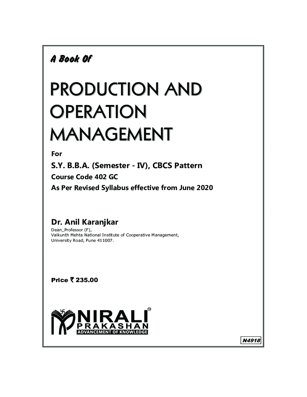 A Book Of Production And Operation Management - Page 2