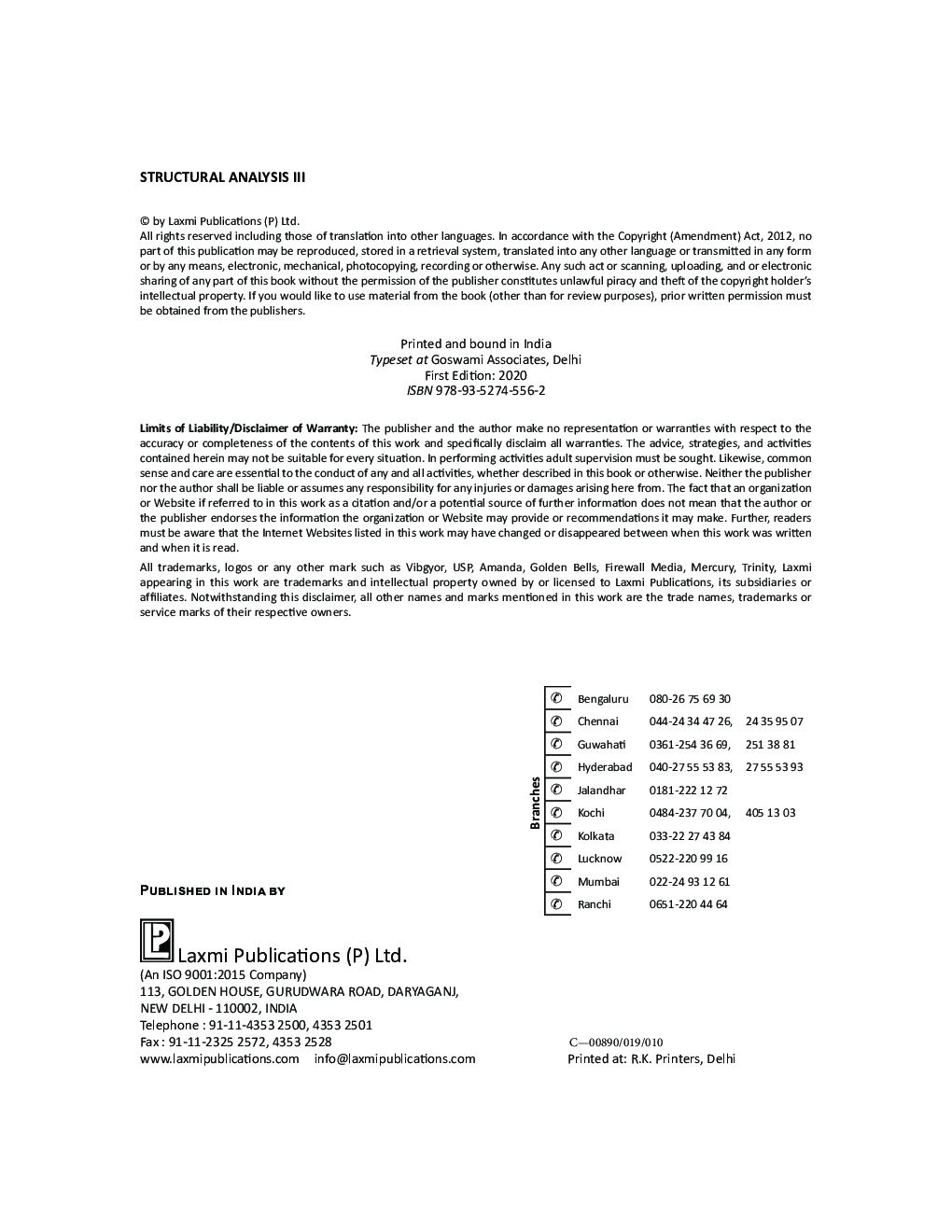 Structure Analysis Volume-III  - Page 4