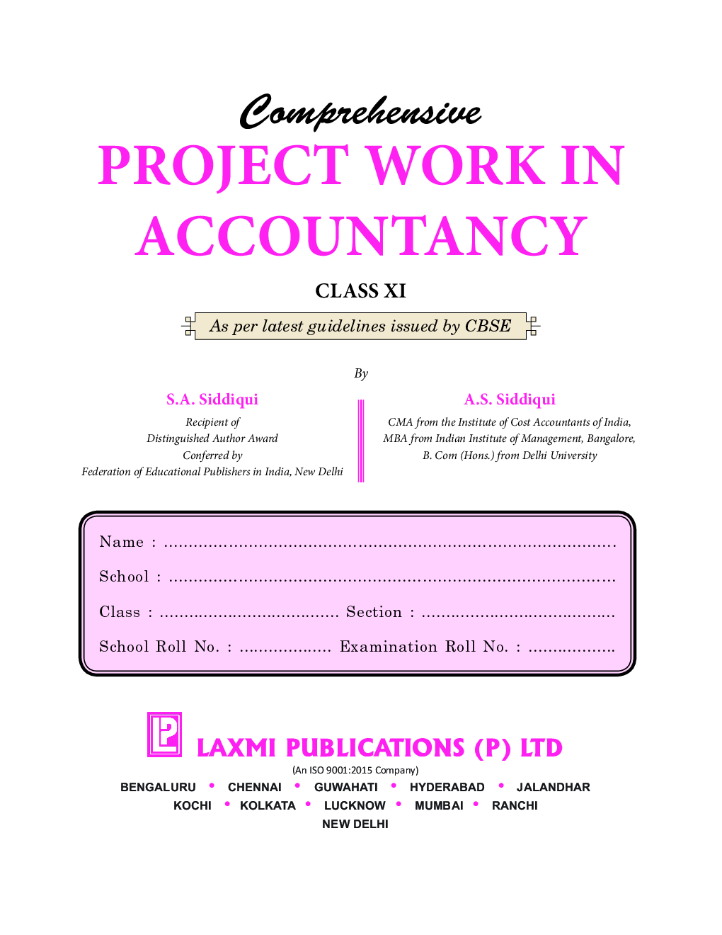 Comprehensive Project Work In Accountancy For Class-XI - Page 5