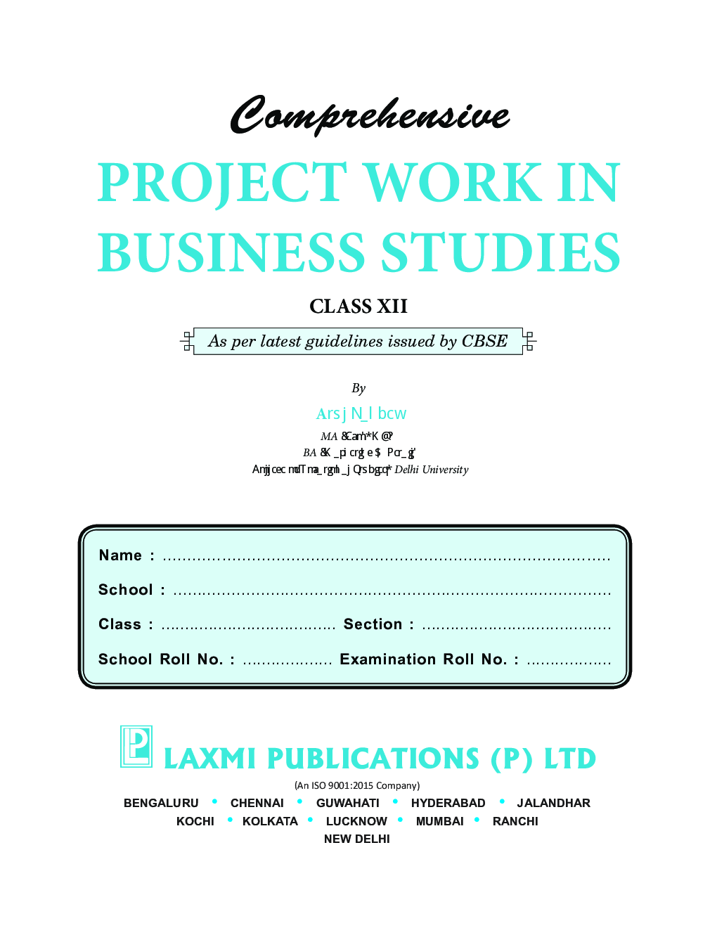 Project Work In Business Studies For Class-XII - Page 5