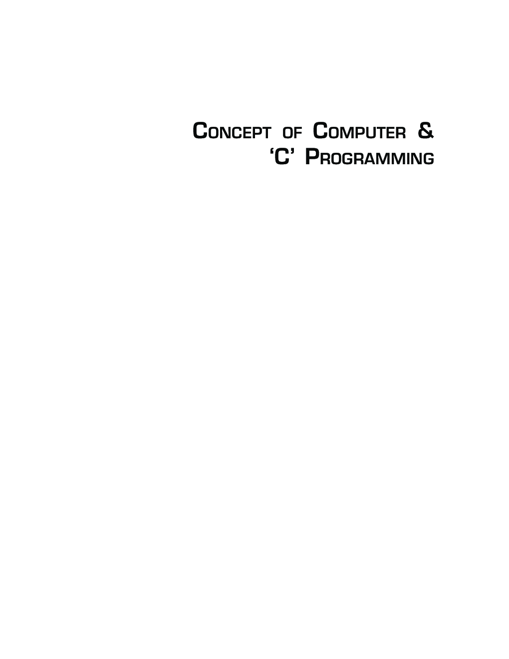Concepts Of Computer And C Programming  - Page 3
