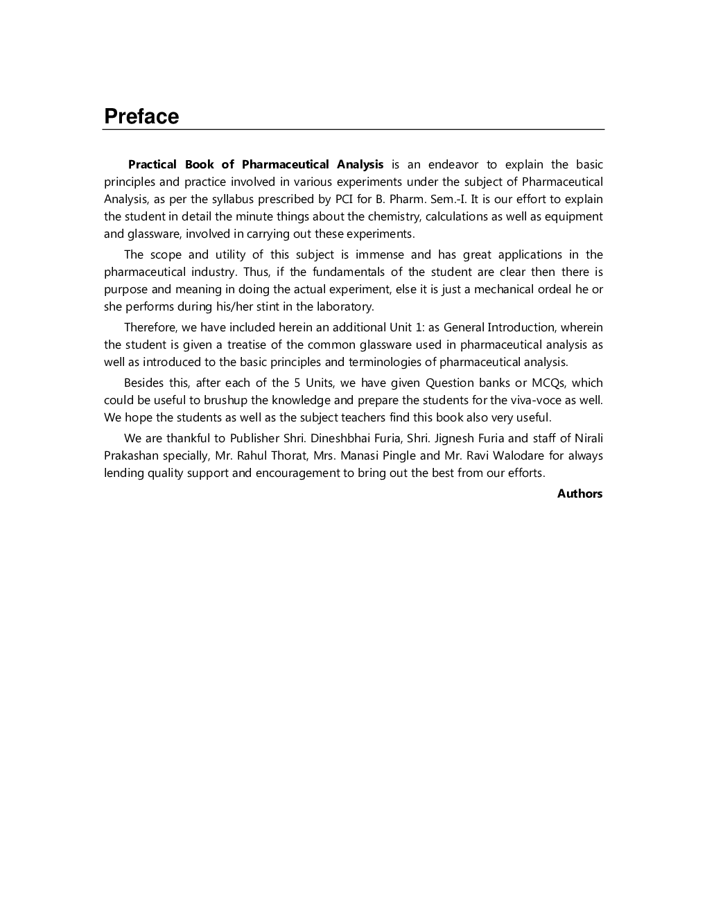A Practical Book Of Pharmaceutical Analysis - Page 4