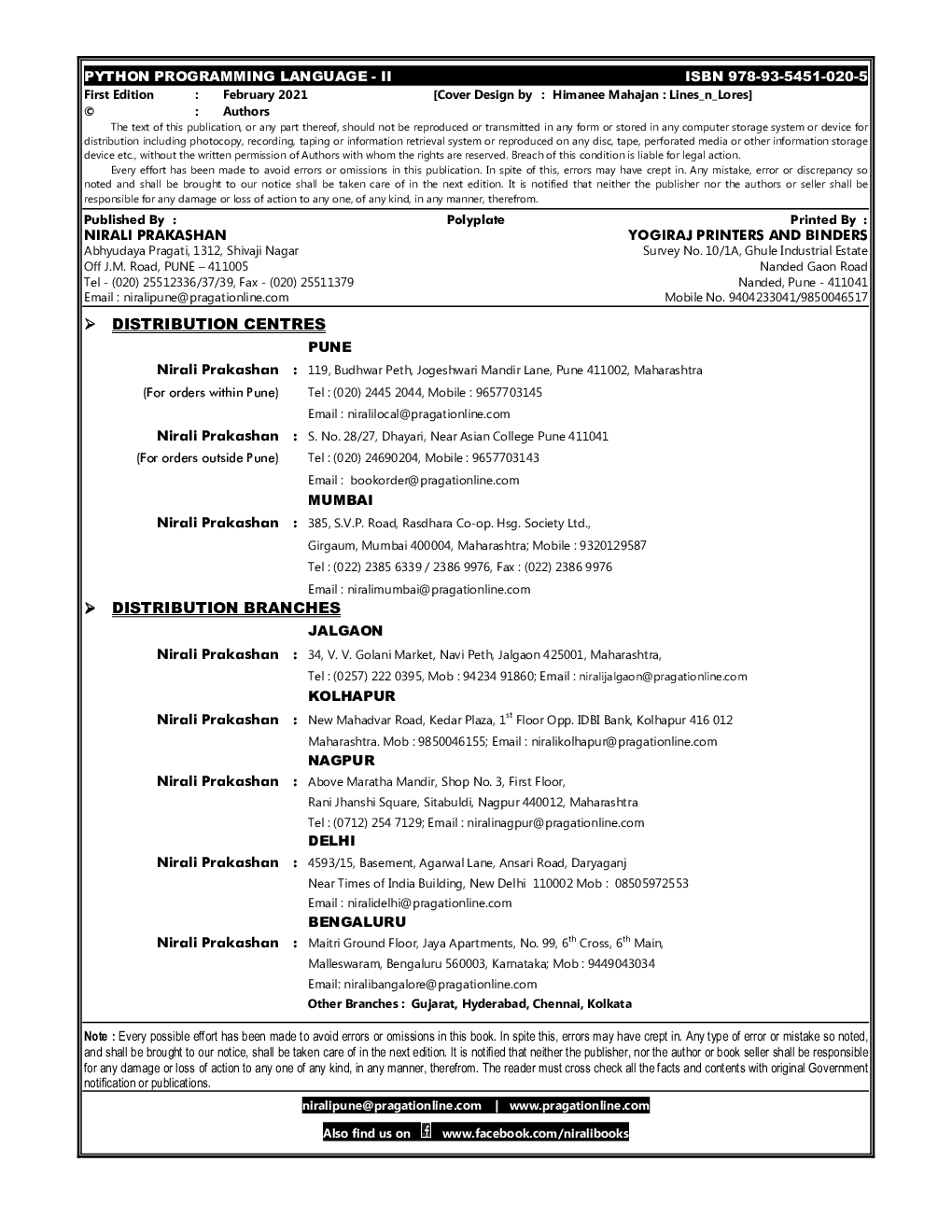 Python Pro-Gramming Language-II - Page 3