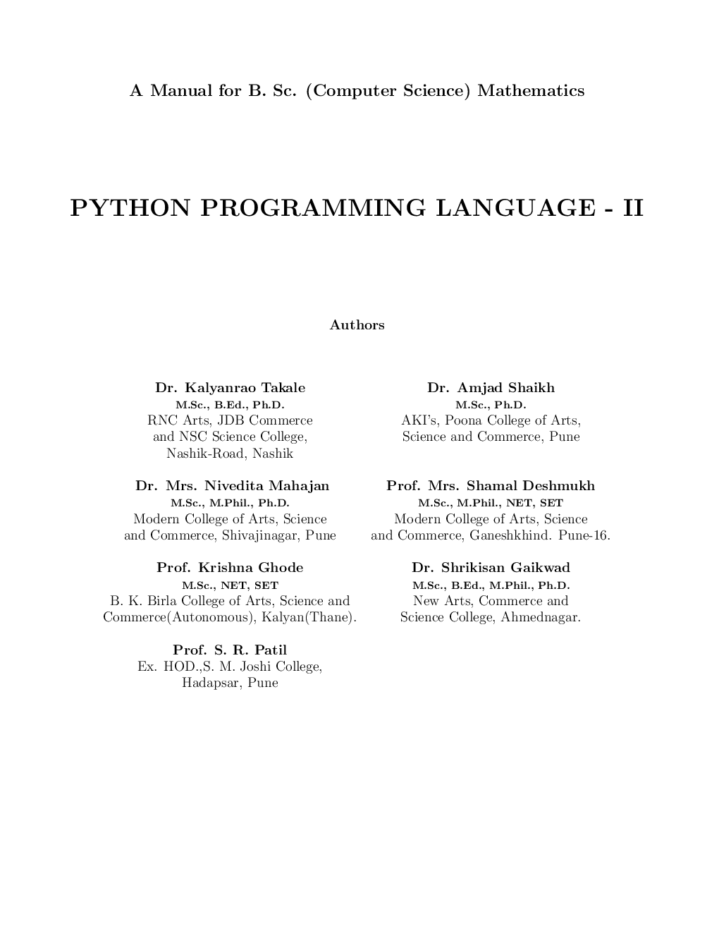 Python Pro-Gramming Language-II - Page 4