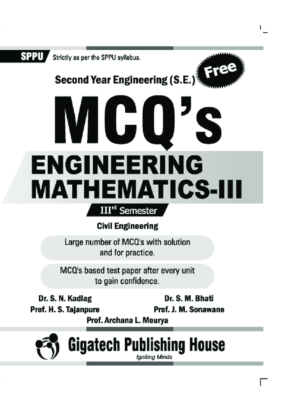 MCQ's Engineering Mathematics - III (Civil Branch) - Page 1