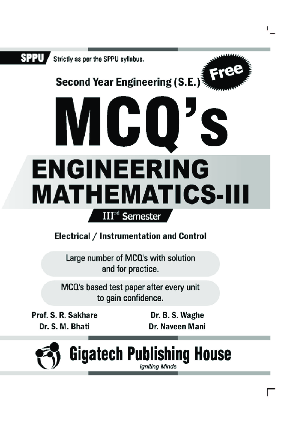 MCQ's Engineering Mathematics - III (Electrical Branch) - Page 1