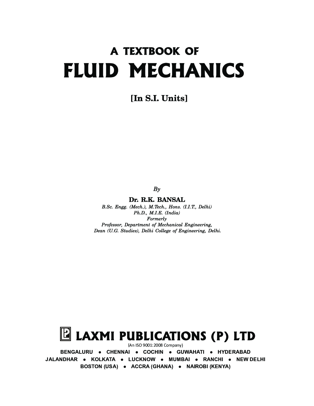 A Textbook Of Fluitd Mechanics - Page 5