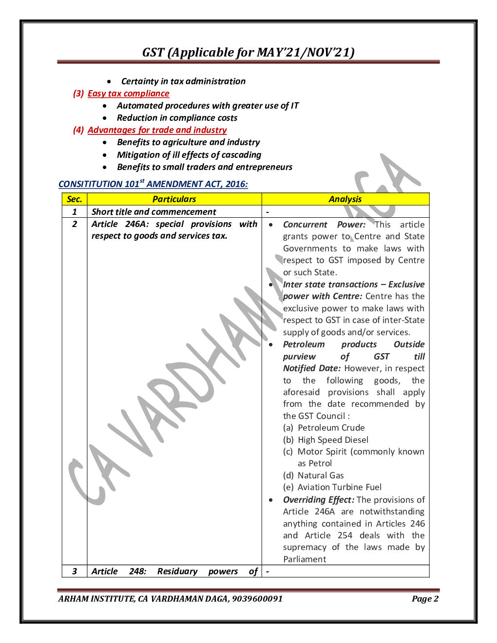 Taxation GST Summary Book (Applicable For MAY21/NOV21) - Page 4
