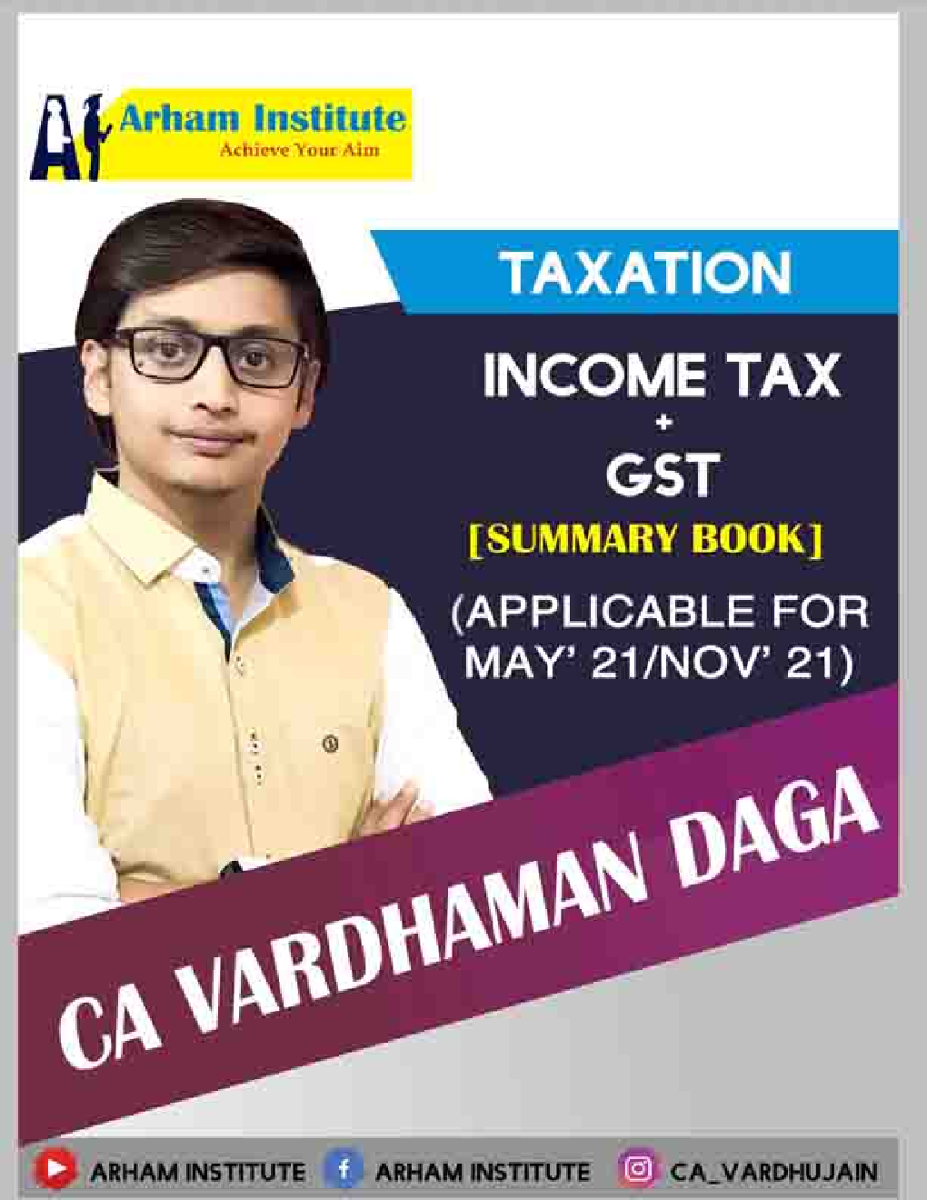 Taxation Income Tax & GST Summary Book (Applicable For MAY21/NOV21) - Page 1