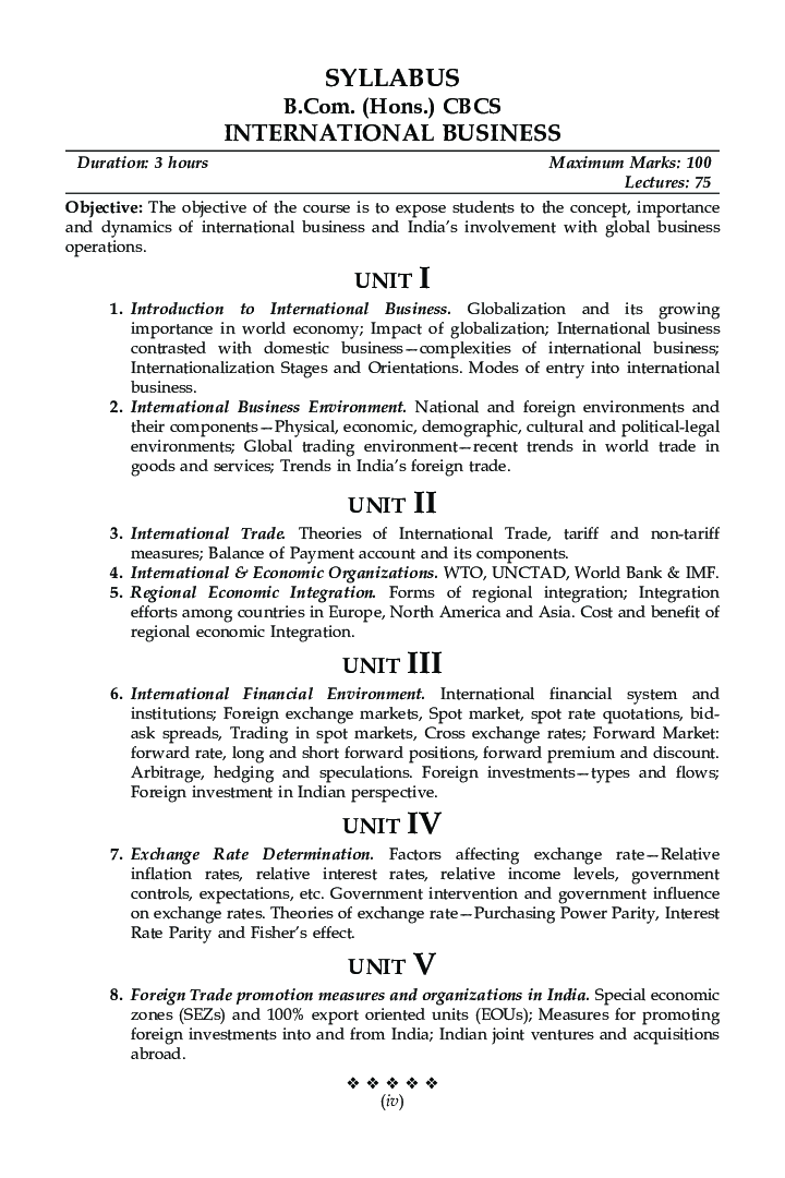 International Business For B.Com Hons Semester 6 For Delhi University  - Page 5