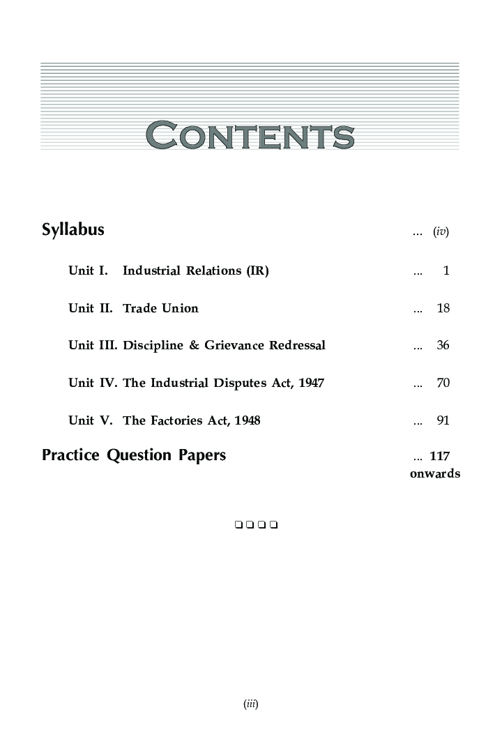 Industrial Relations & Labour Laws For B.Com Hons Semester 6 For Delhi University  - Page 4