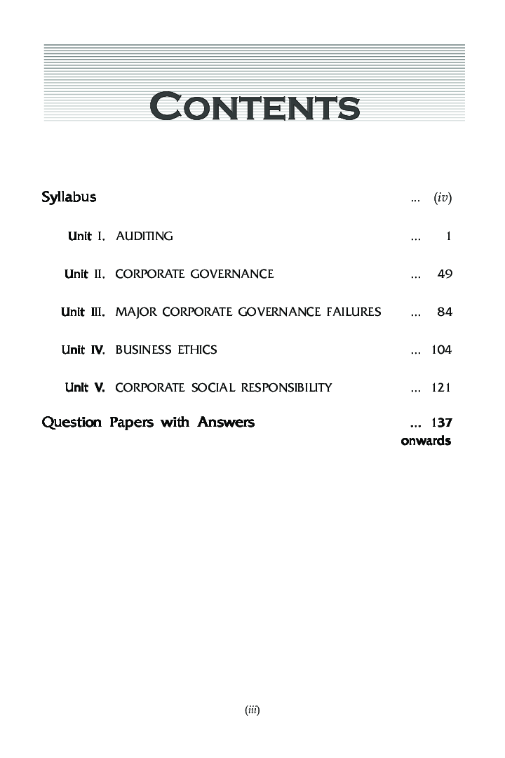 Auditing & Corporate Governance For B.Com Hons Semester 6 For Delhi University  - Page 4