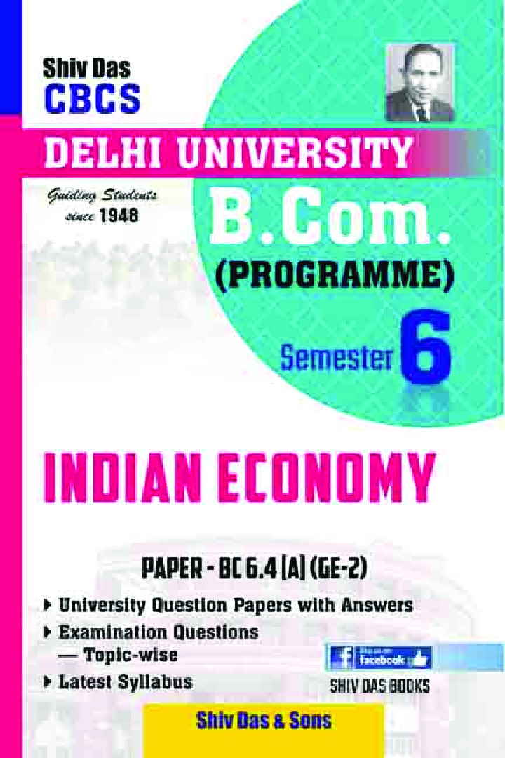 Indian Economy For B.Com Prog Semester 6 For Delhi University  - Page 1