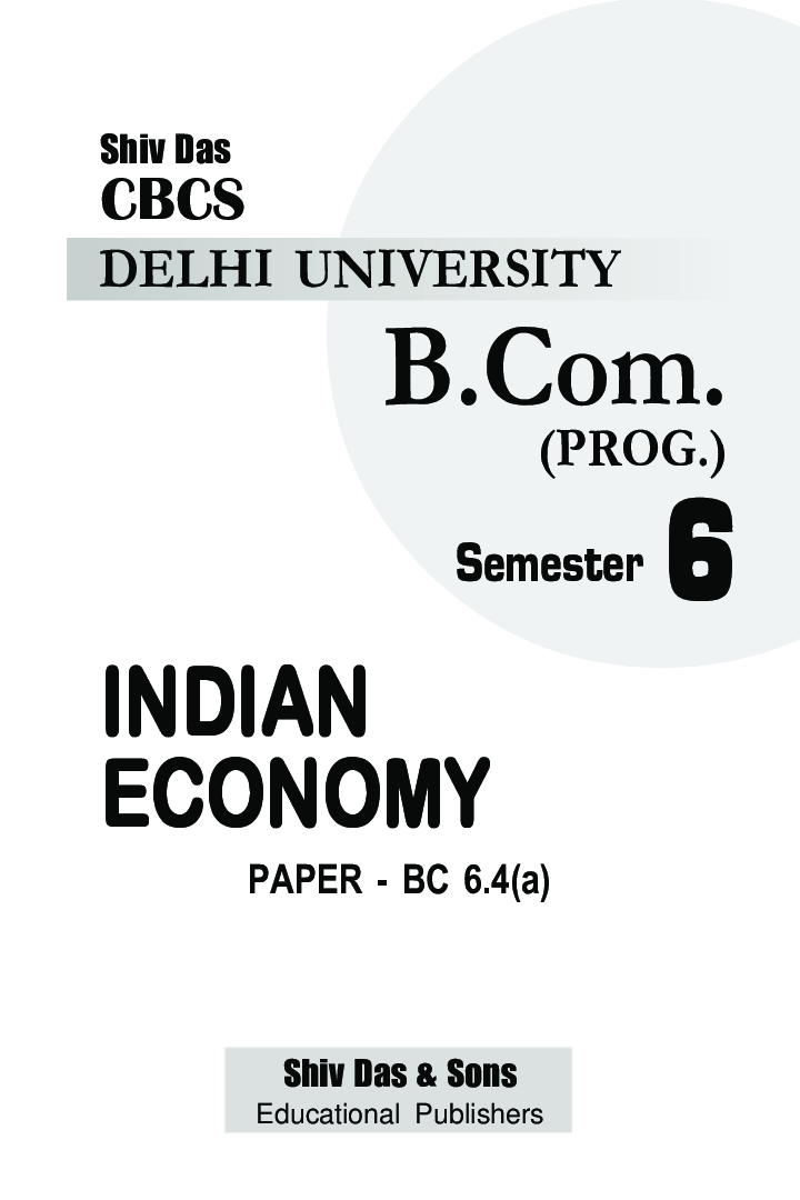Indian Economy For B.Com Prog Semester 6 For Delhi University  - Page 2