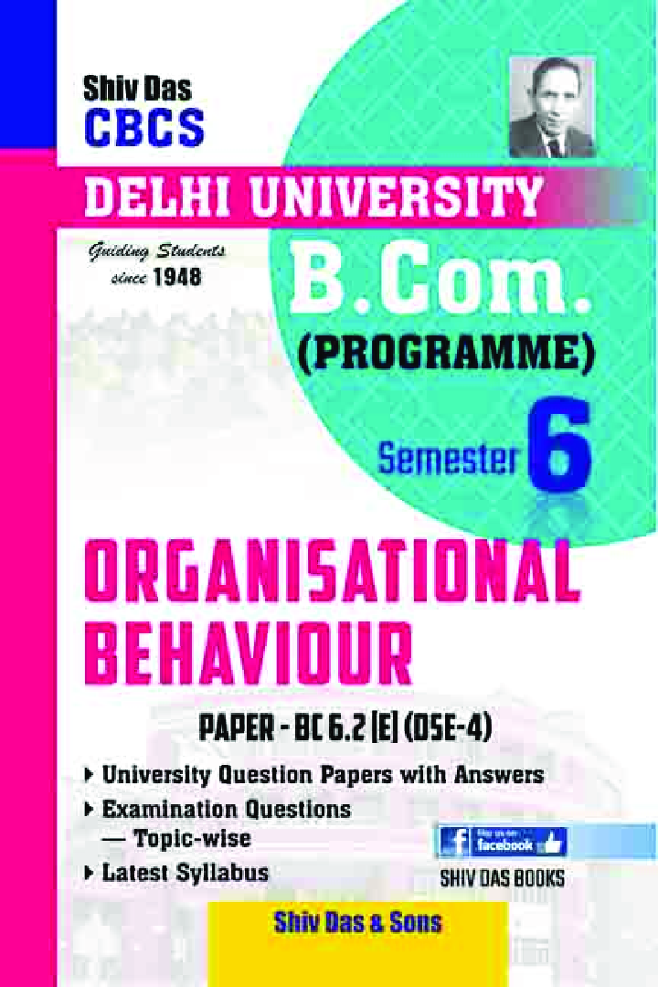Organisational Behaviour For B.Com Prog Semester 6 For Delhi University  - Page 1