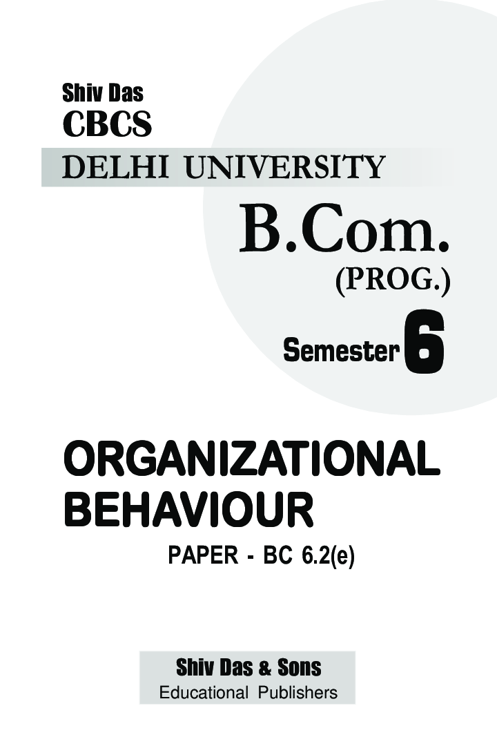 Organisational Behaviour For B.Com Prog Semester 6 For Delhi University  - Page 2