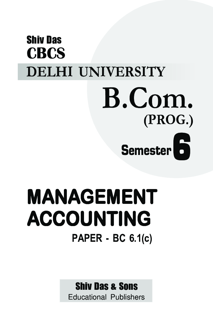 Management Accounting For B.Com Prog Semester 6 For Delhi University  - Page 2