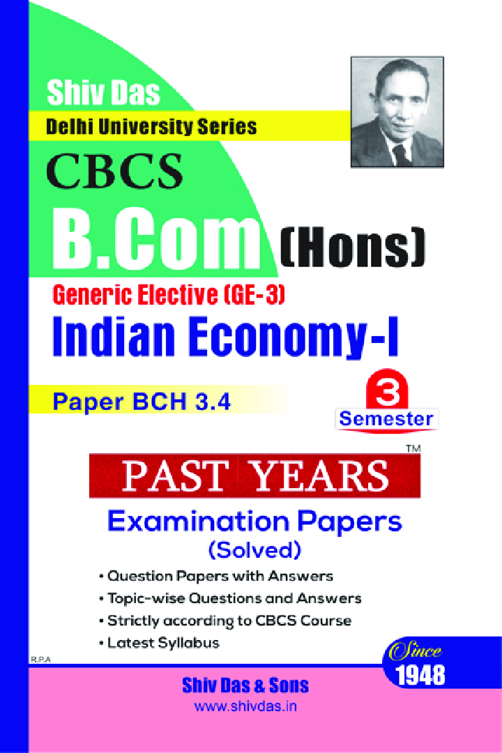 Indian Economy 1 For B.Com Hons Semester 3 For Delhi University  - Page 1