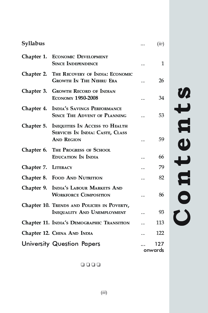 Indian Economy 1 For B.Com Hons Semester 3 For Delhi University  - Page 4