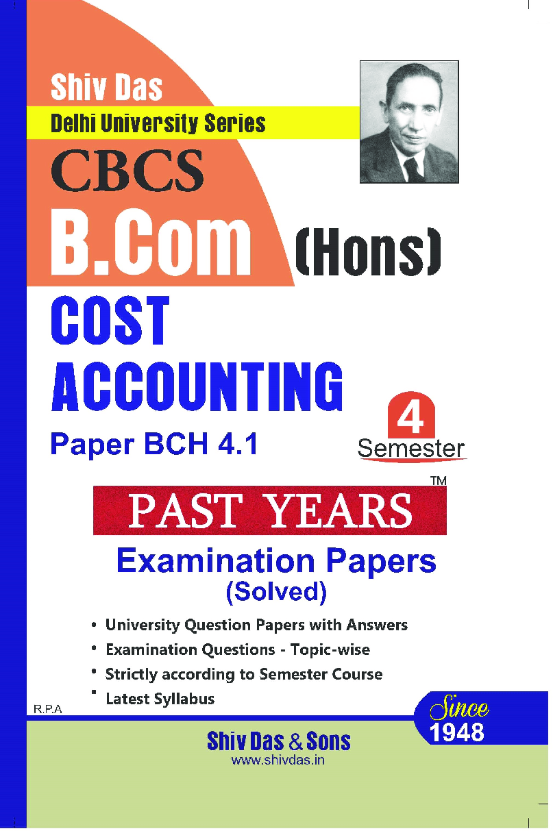 Cost Accounting For B.Com Hons Semester 4 For Delhi University  - Page 1