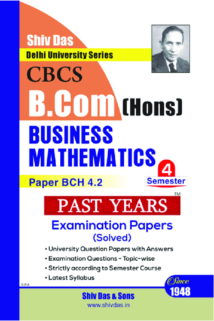 Business Mathematics For B.Com Hons Semester 4 For Delhi University  - Page 1
