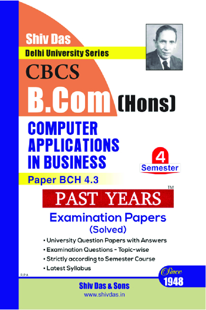 Computer Applications in Bussiness For B.Com Hons Semester 4 For Delhi University  - Page 1