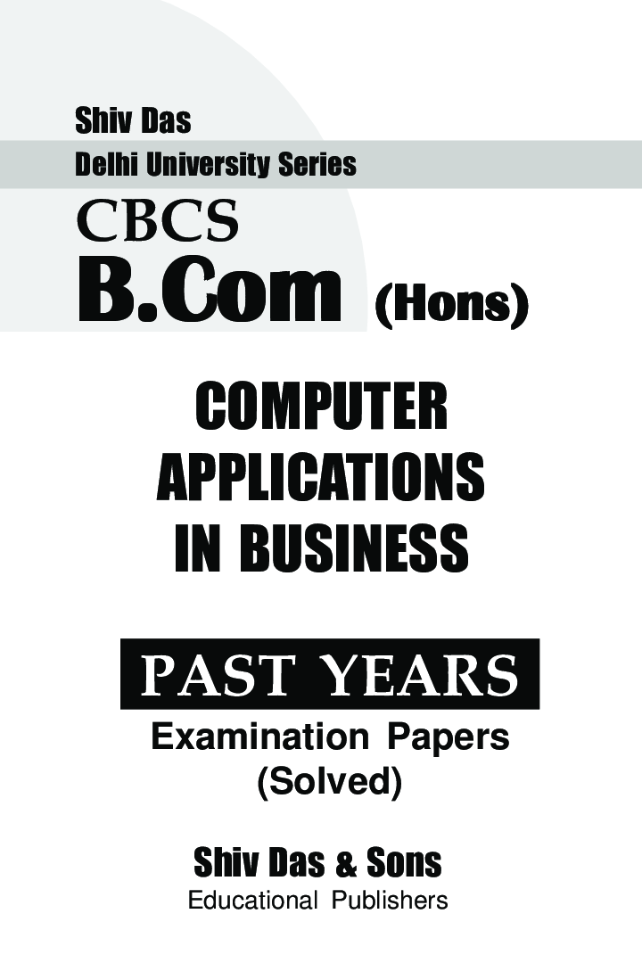 Computer Applications in Bussiness For B.Com Hons Semester 4 For Delhi University  - Page 2