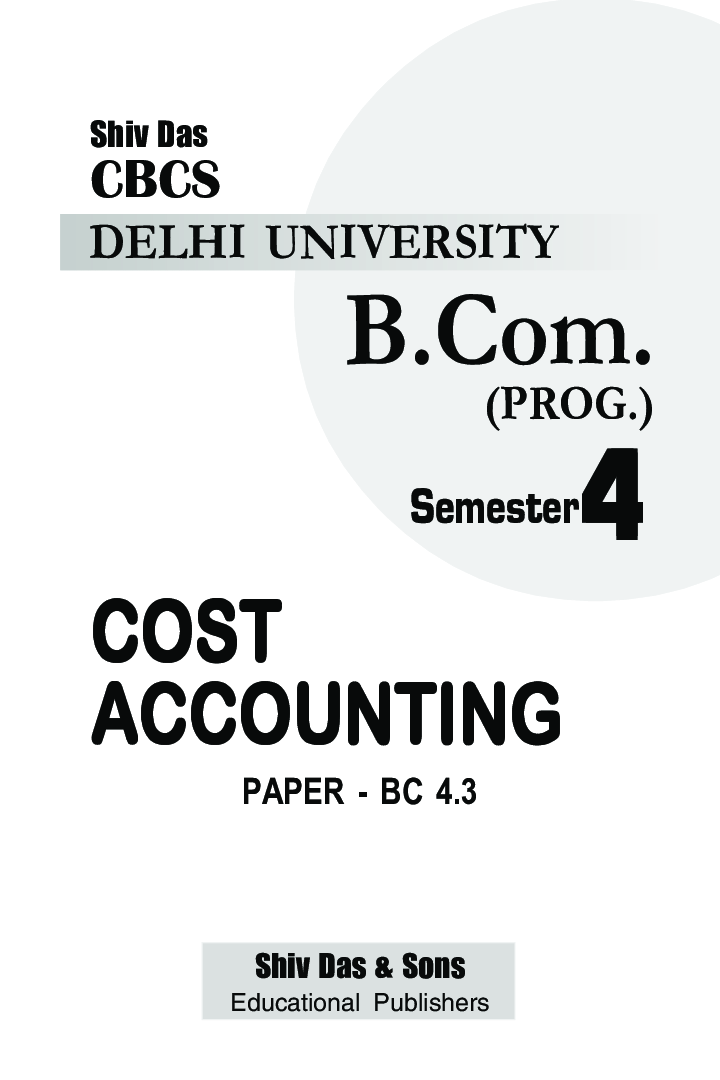 Cost Accounting For B.Com Prog Semester 4 For Delhi University  - Page 2
