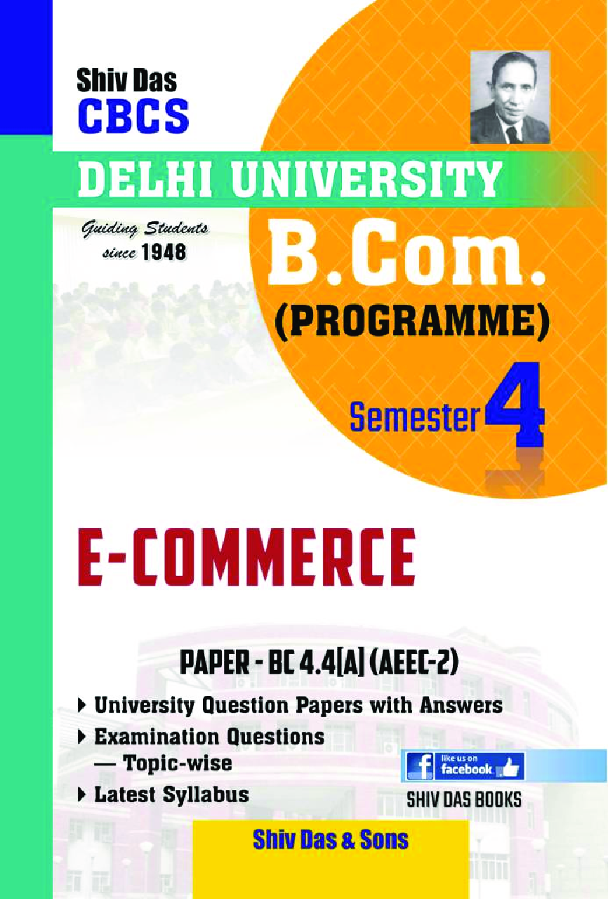 E-Commerce For B.Com Prog Semester 4 For Delhi University  - Page 1
