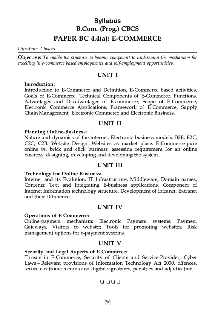 E-Commerce For B.Com Prog Semester 4 For Delhi University  - Page 5