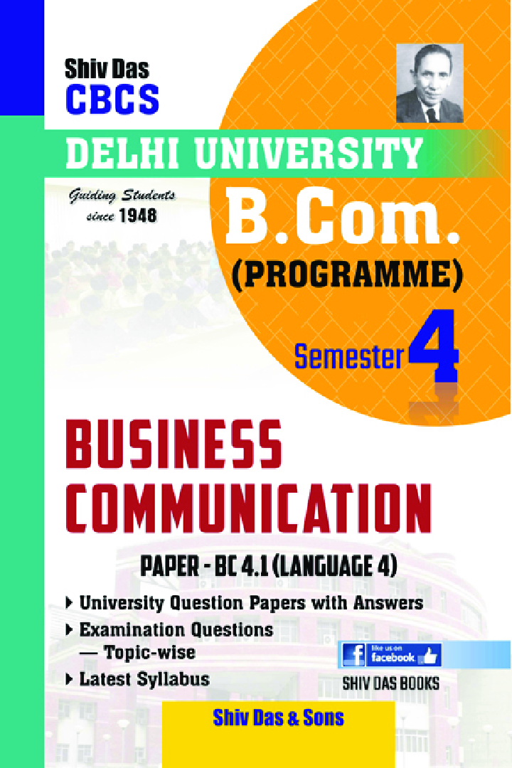 Business Communication For B.Com Prog Semester 4 For Delhi University  - Page 1