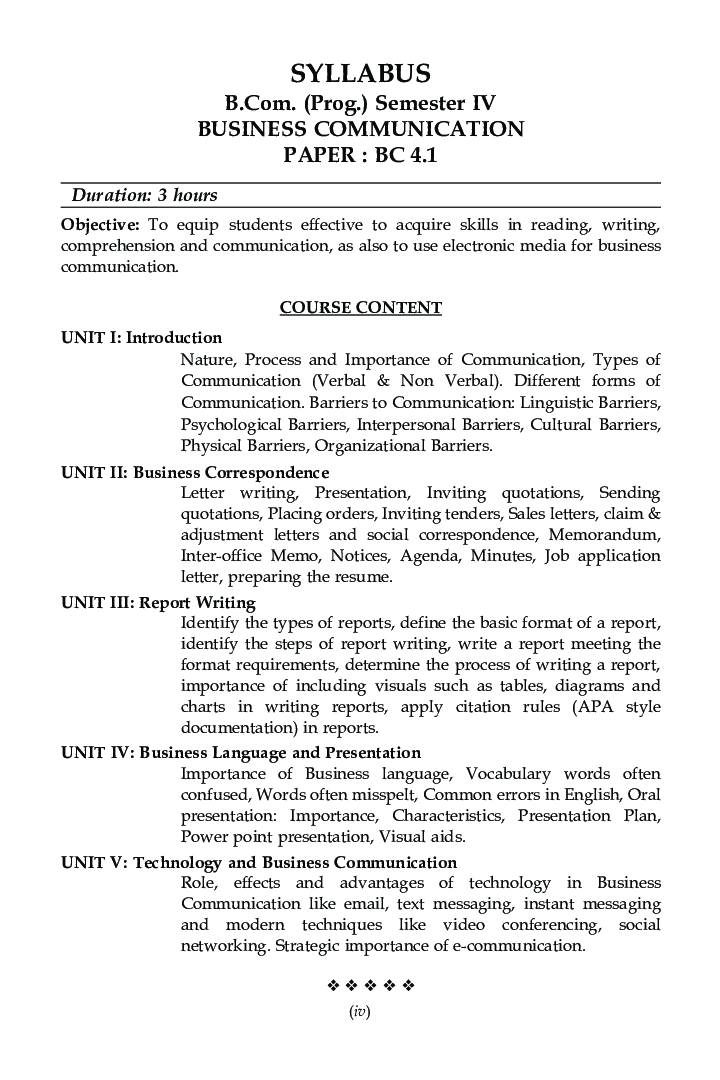 Business Communication For B.Com Prog Semester 4 For Delhi University  - Page 5