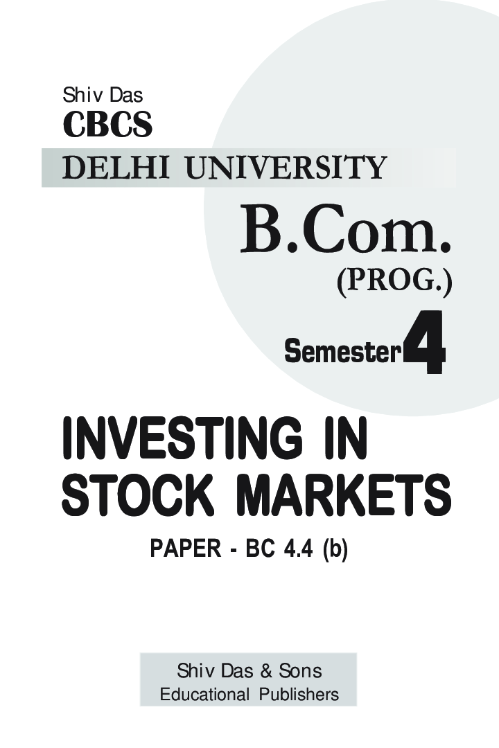 Investing In Stock Markets For B.Com Prog Semester 4 For Delhi University  - Page 2