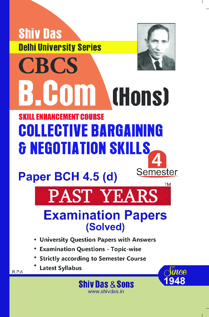 Collective Bargaining And Negotiation Skills For B.Com Hons Semester 4 For Delhi University  - Page 1