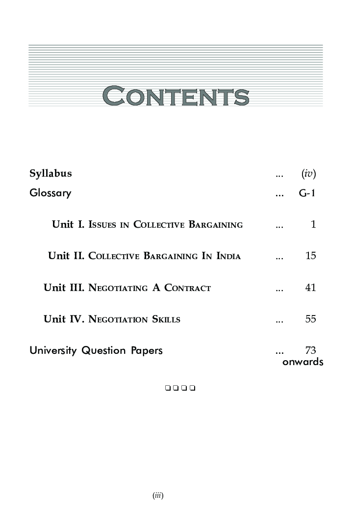 Collective Bargaining And Negotiation Skills For B.Com Hons Semester 4 For Delhi University  - Page 5