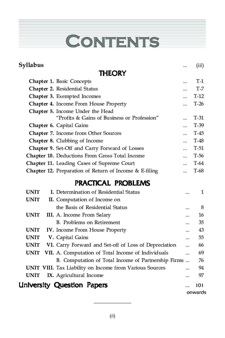 Income Tax Law & Practice For B.Com Hons Semester 3 For Delhi University  - Page 4
