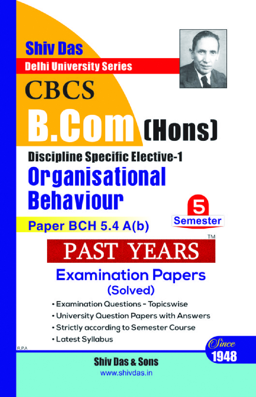 Organisational Behaviour For B.Com Hons Semester 5 For Delhi University  - Page 1