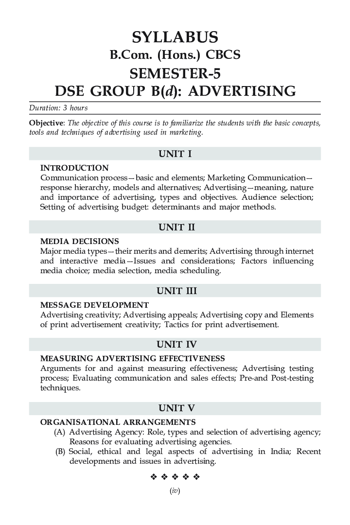 Advertising For B.Com Hons Semester 5 For Delhi University  - Page 5
