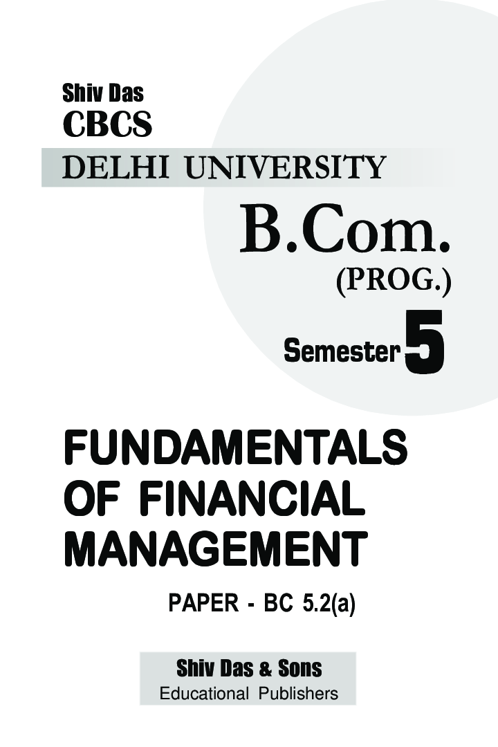 Fundamentals Of Financial Management For B.Com Prog Semester 5 For Delhi University  - Page 2