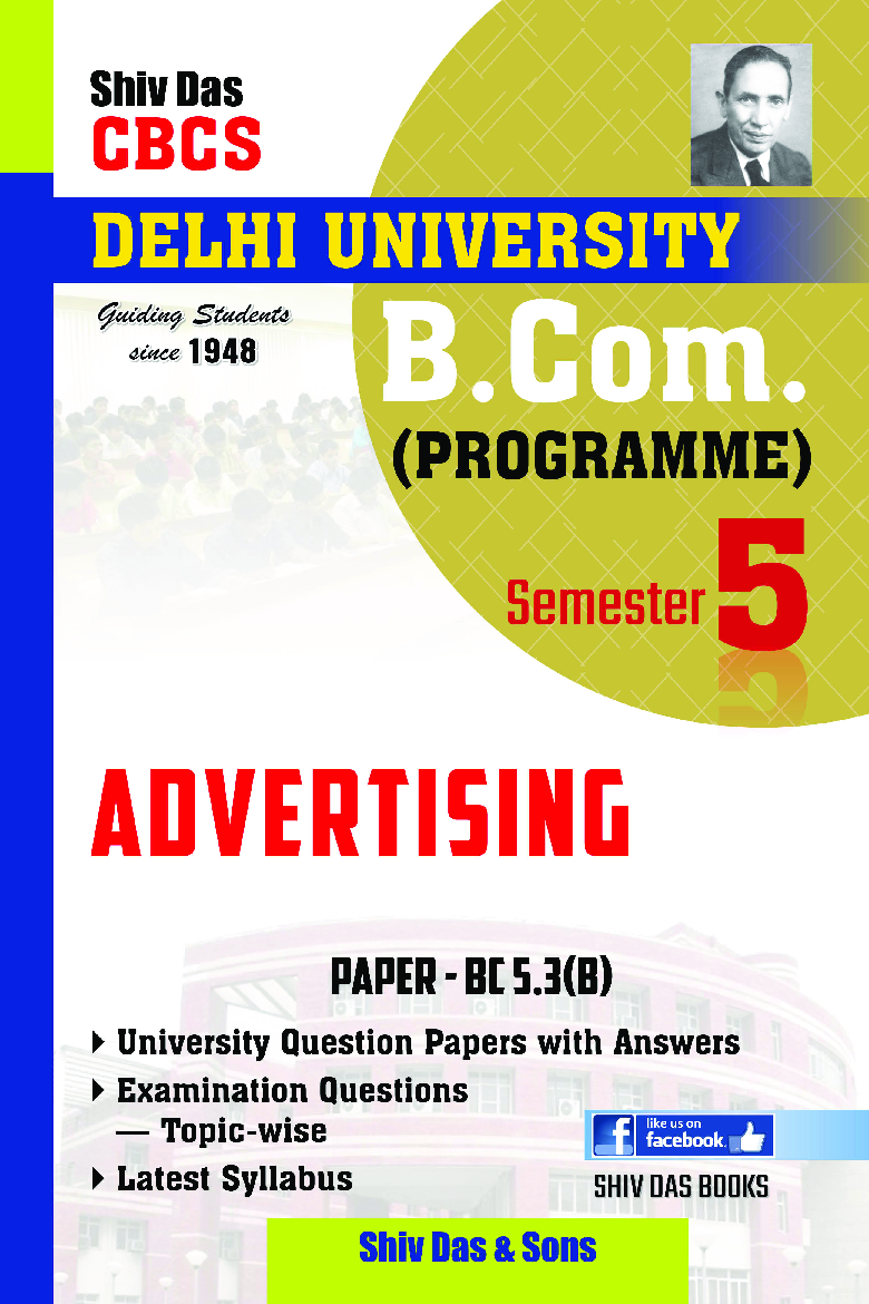 Advertising For B.Com Prog Semester 5 For Delhi University  - Page 1