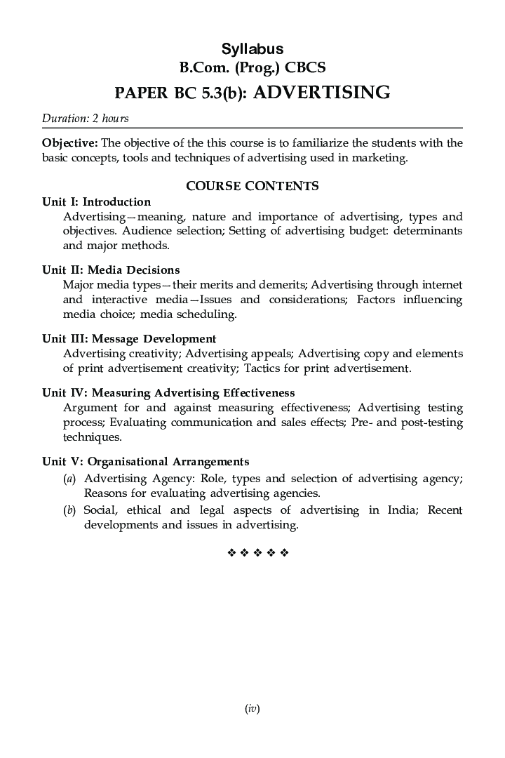 Advertising For B.Com Prog Semester 5 For Delhi University  - Page 5