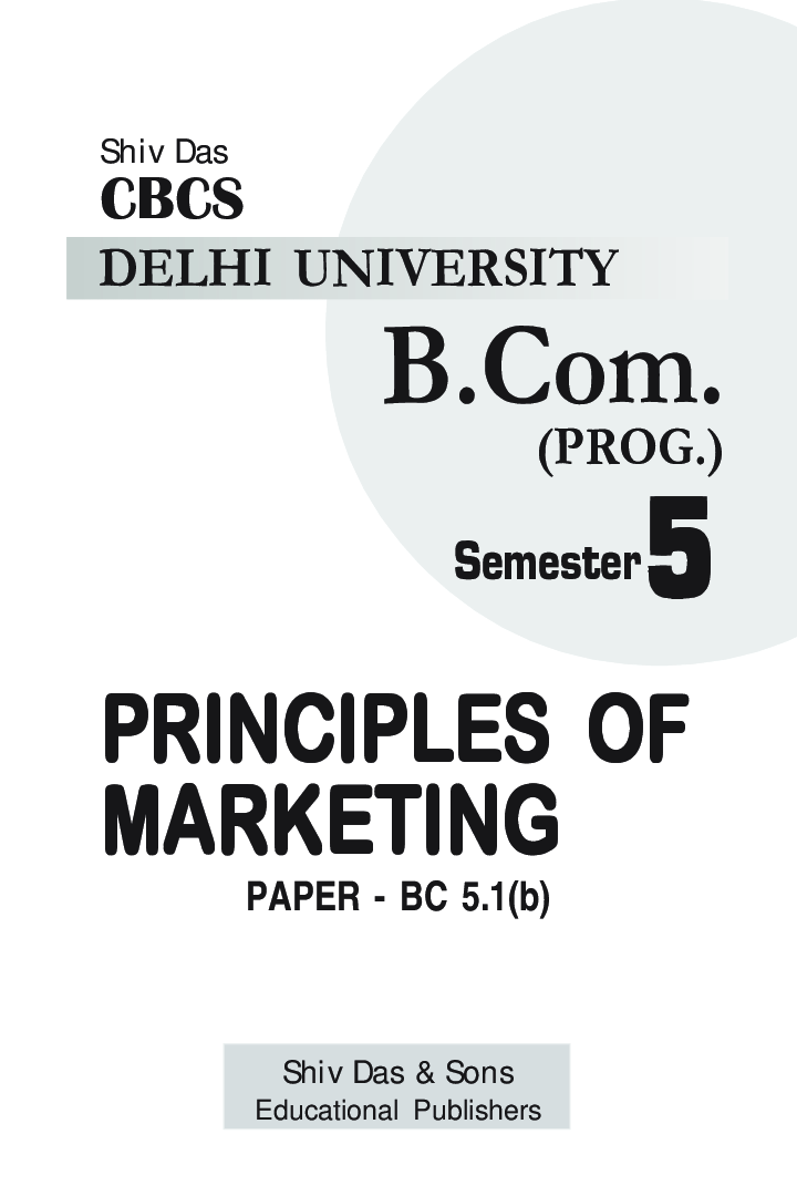 Principles Of Marketing For B.Com Prog Semester 5 For Delhi University  - Page 2