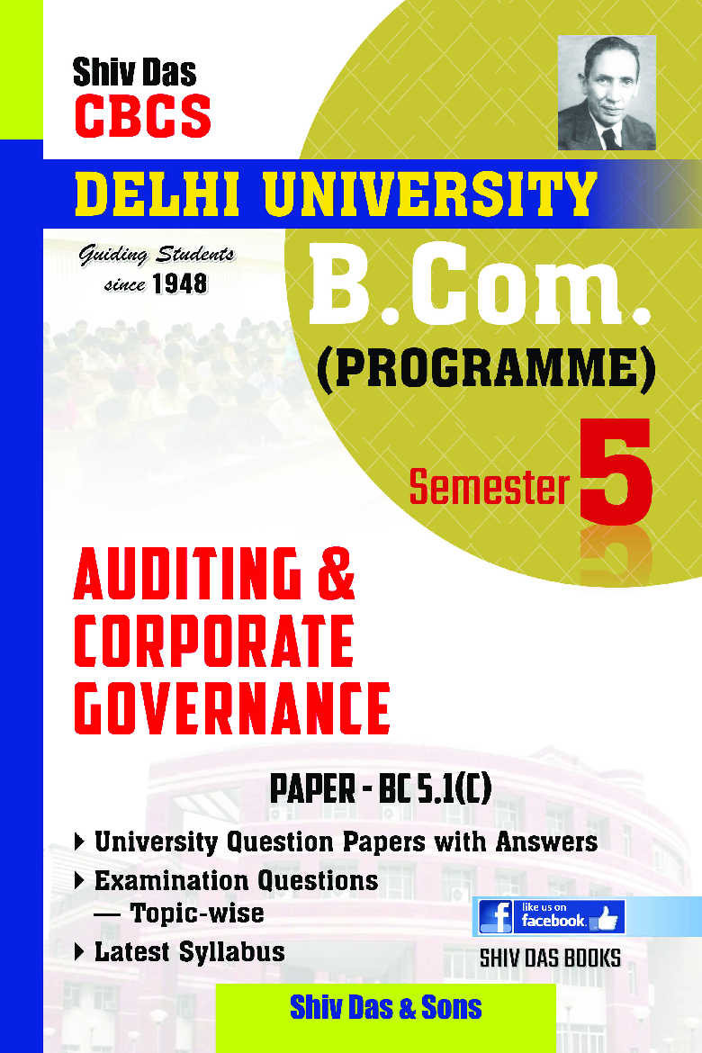 Auditing And Corporate Governance For B.Com Prog Semester 5 For Delhi University  - Page 1