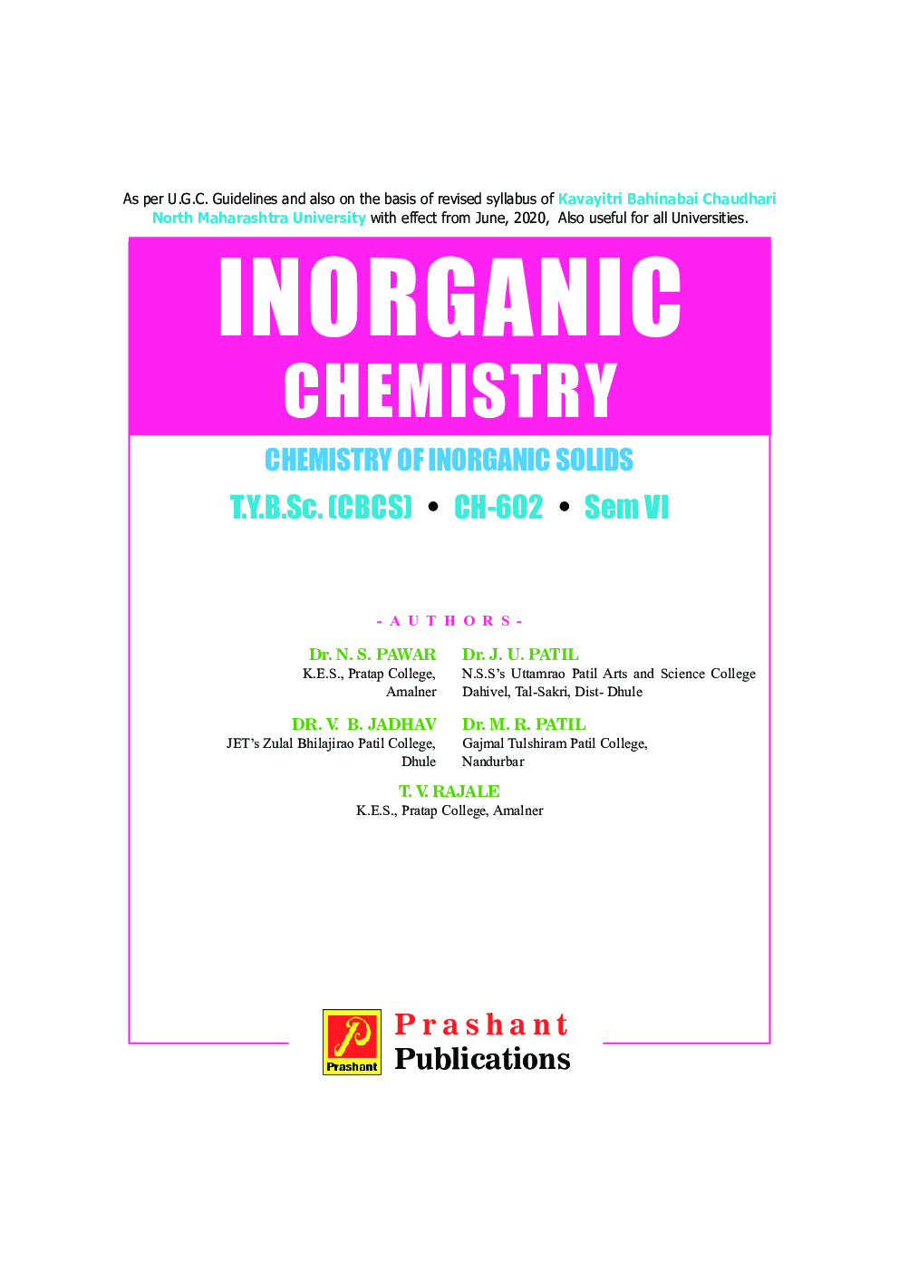 CH-602 Inorganic Chemistry (Chemistry Of Inorganic Solids) (KBCNMU) - Page 2